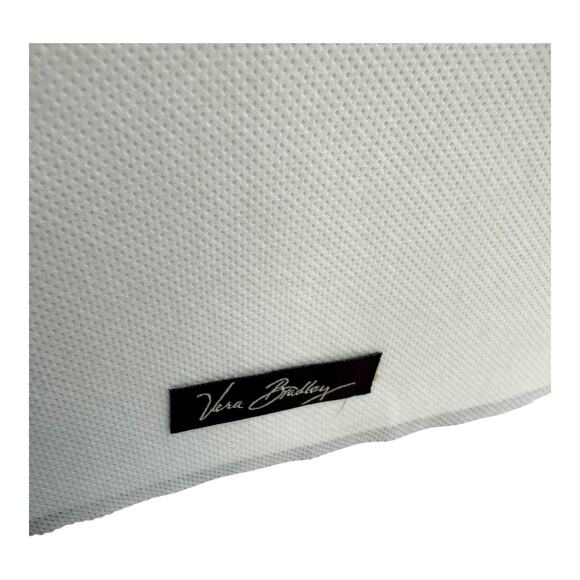 Vera Bradley Ribbon BOARD 18x18 Plum Crazy Photo Note Memo Picture Holder Button - Picture 5 of 8